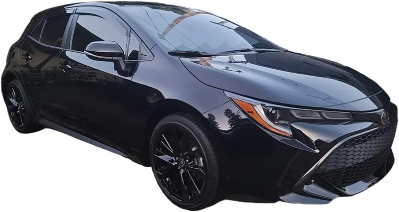Optimal Co 2019-2026 Tape-on Rain Guards for Toyota Corolla Hatchback Side Window Deflector Visors SE Nightshade XSE Durable Tinted Vent Shade 2020 2021 2022 2023 2024 2025 - Image 2